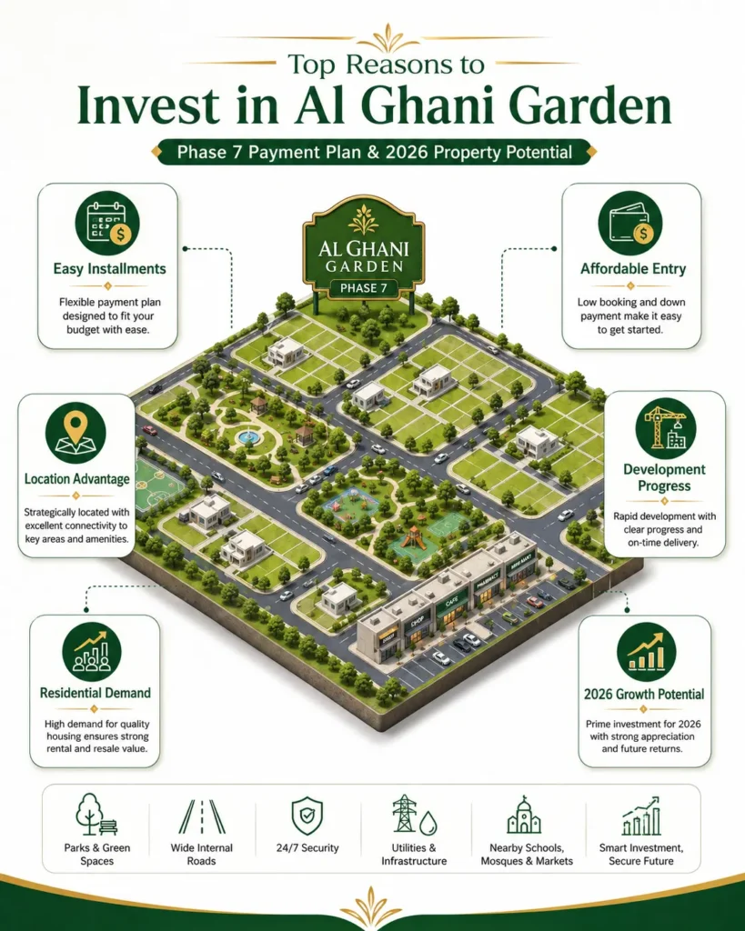 invest in al ghani garden phase 7 lahore