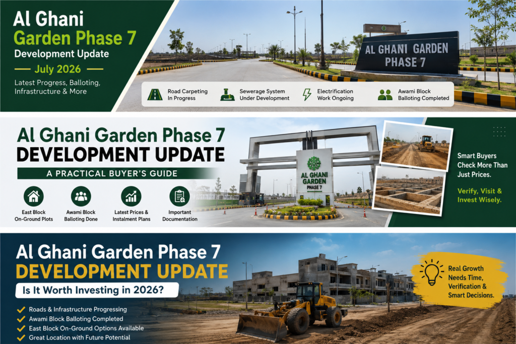 Al Ghani Garden Phase 7 Development Update for Buyers and Investors